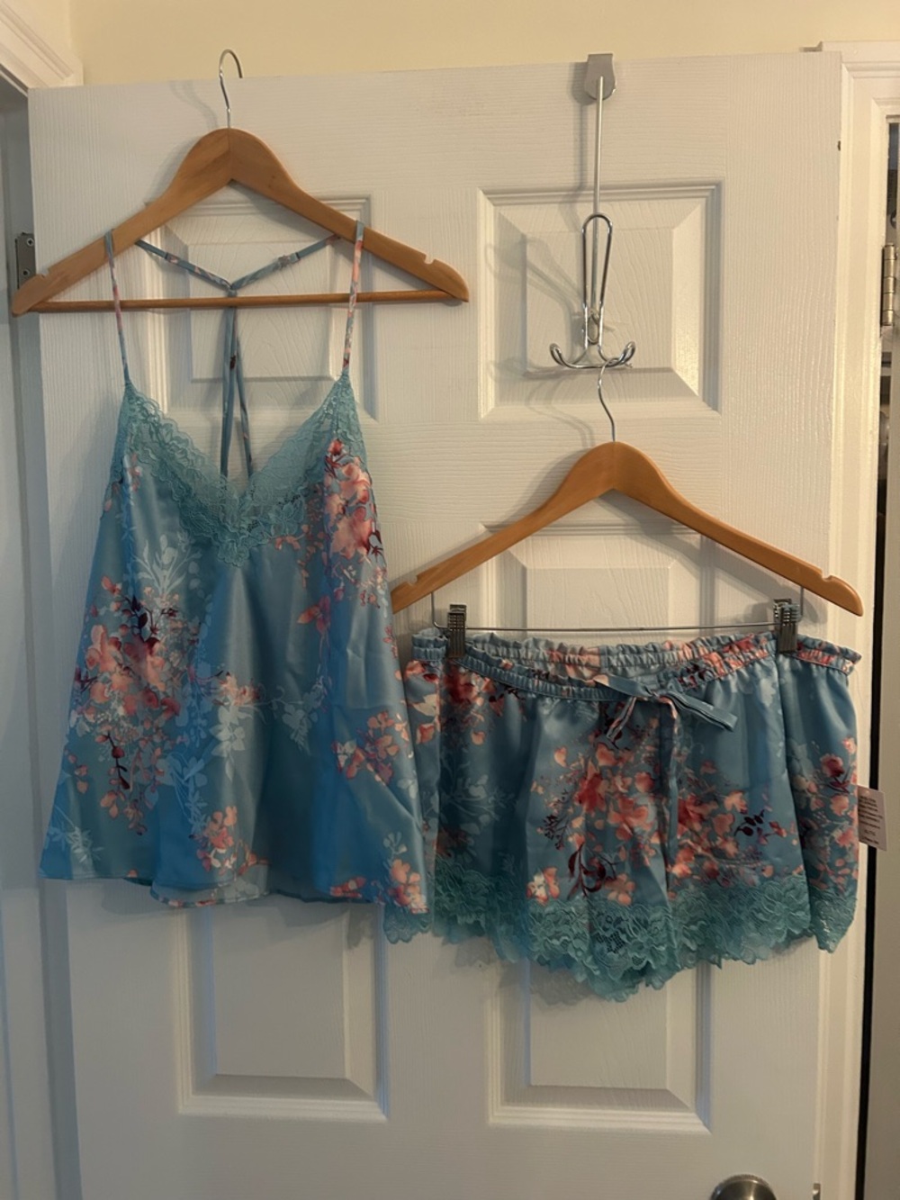 In Bloom by Jonquil Fernwood Lace Trim Short Pajama Set.